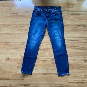 7 for all mankind, the ankle skinny jean, size 28